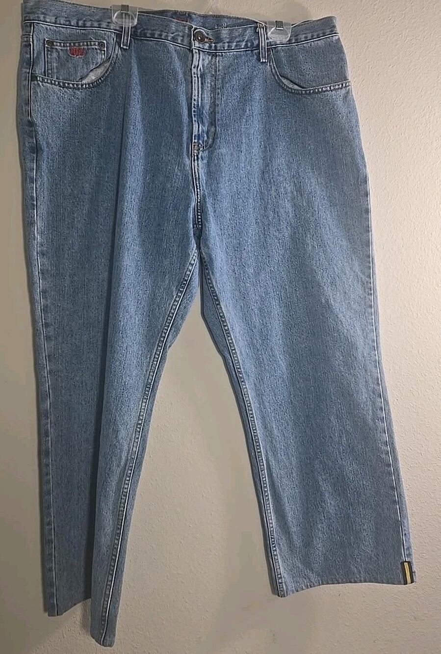 Vintage NFL Pittsburgh Steelers Denim Jeans Mens 38x30 High Rise Straight Leg...